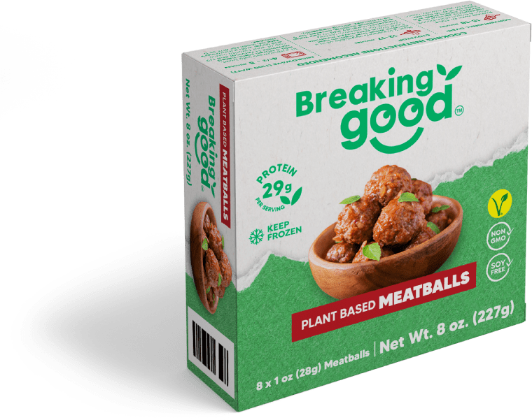 Plant Based Meatballs Breaking Good